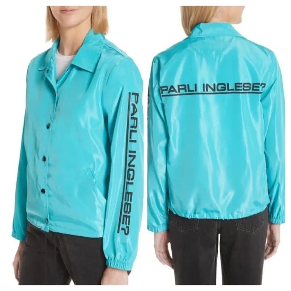 Ashley Williams Parli Inglese Coach Jacket Sz L